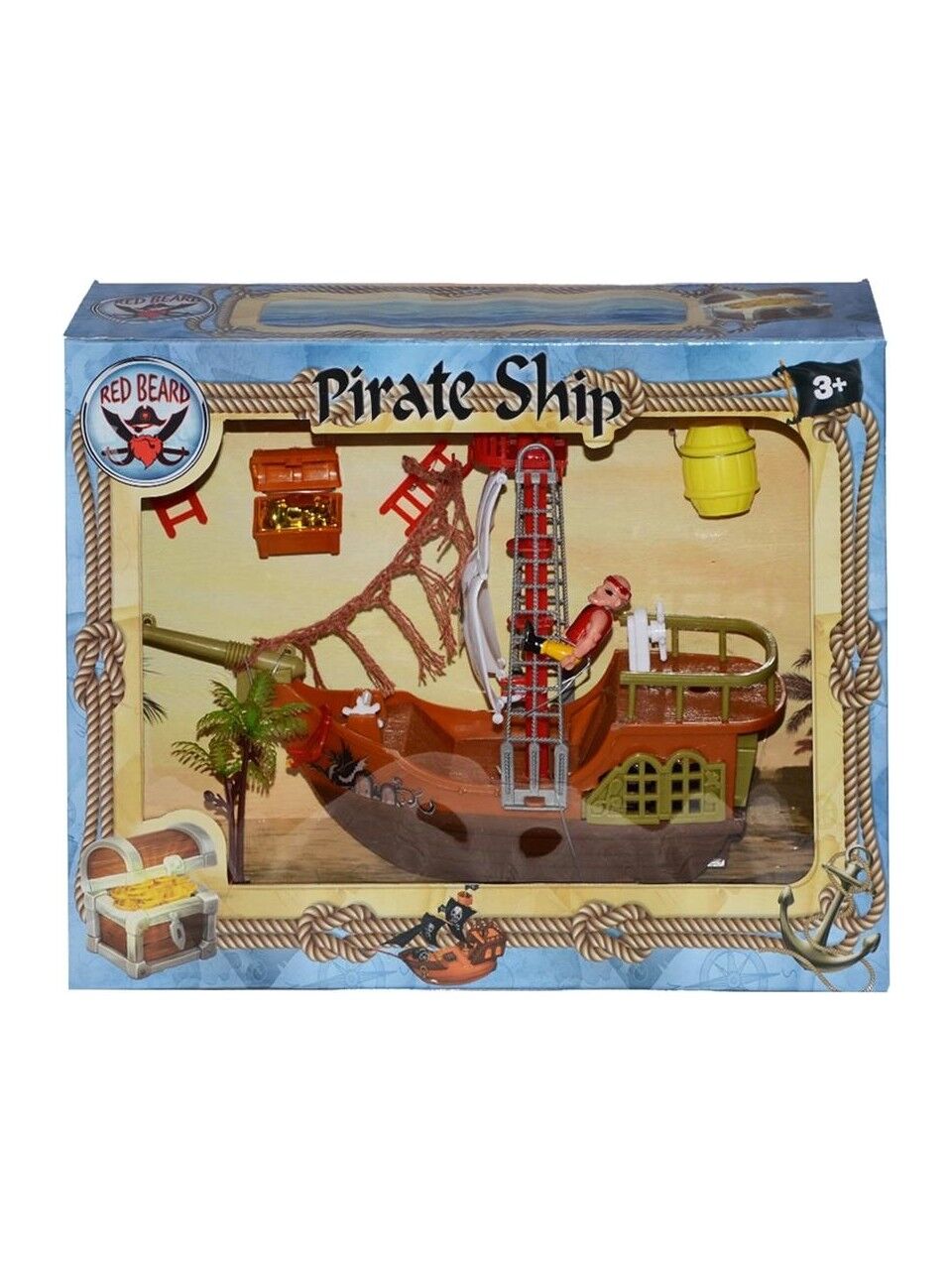 SUN-S1031229 KORSAN OYUN SET BEYAZ YELKEN 12