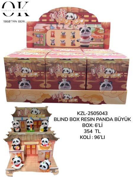 KZL-2505043 BLIND BOX RESIN PANDA ICBOX6- 96