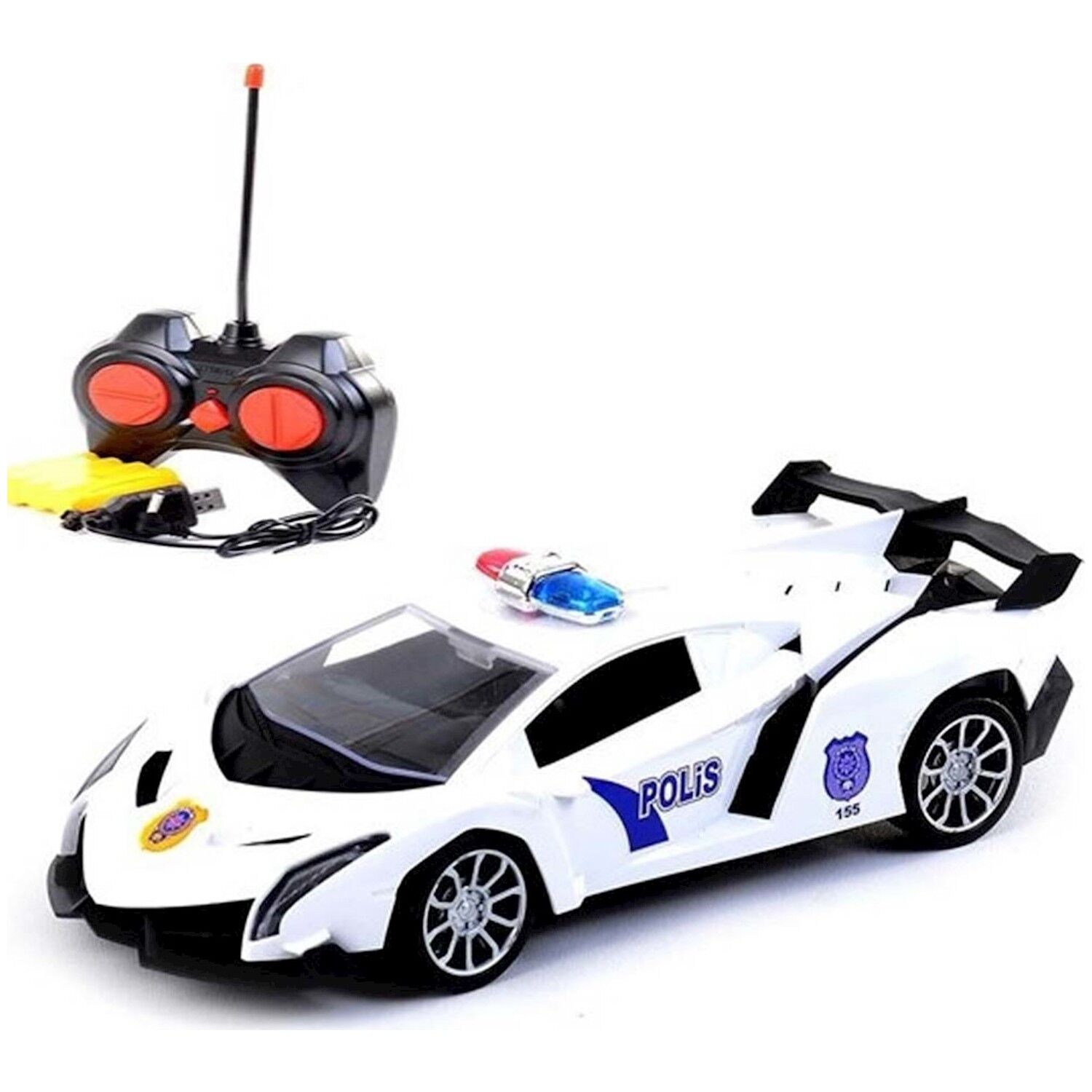 KAY-RD-002 ROADSTAR 1:16 SARJLI POLIS ARABASI 16