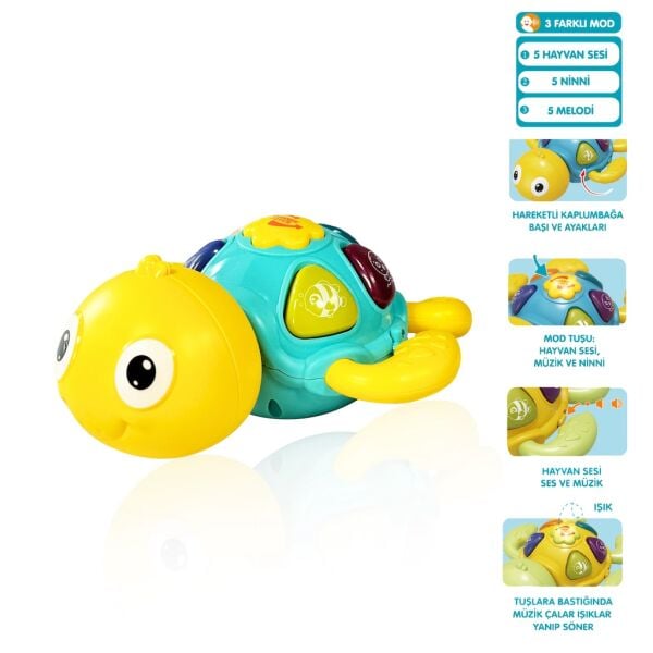 VAR-JLG-855-100A ISIK VE MUZ KAPLUMBAGA BEBEK PIYANOSU 48