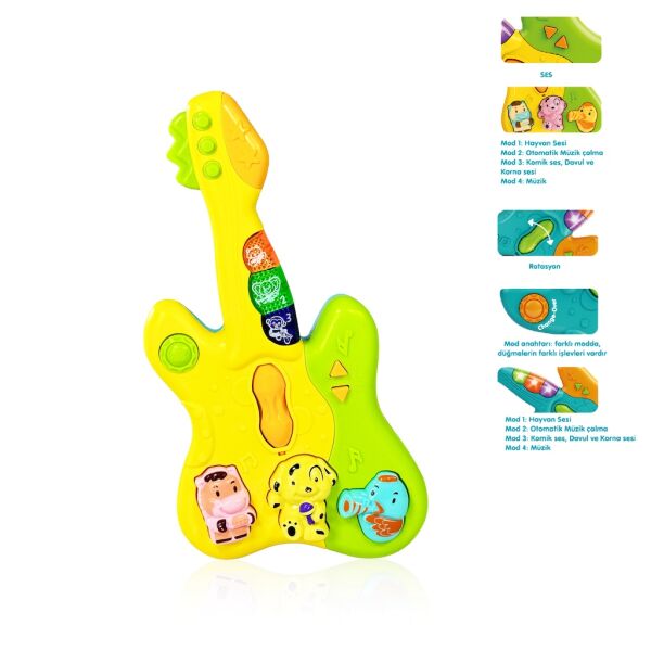 VAR-JLG-855-36A ISIKLI VE MUZIKLI GITAR BEBEK PIYANOSU 48