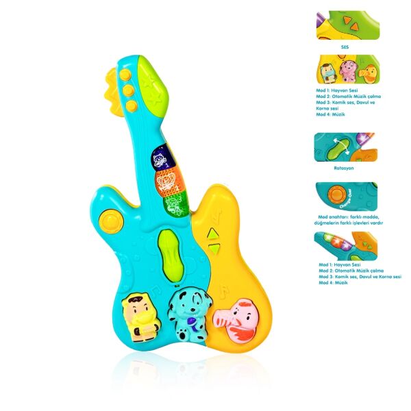 VAR-JLG-855-36A ISIKLI VE MUZIKLI GITAR BEBEK PIYANOSU 48