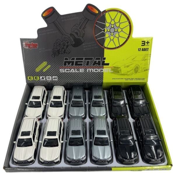 VAR-KM-3281D CEK BIRAK 1/32 ISIKLI SESLI METAL JEEP 48