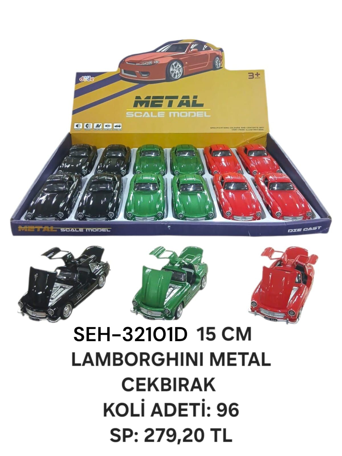 SEH-32101D 15 CM LAMBORGHINI METAL CEKBIRAK 96
