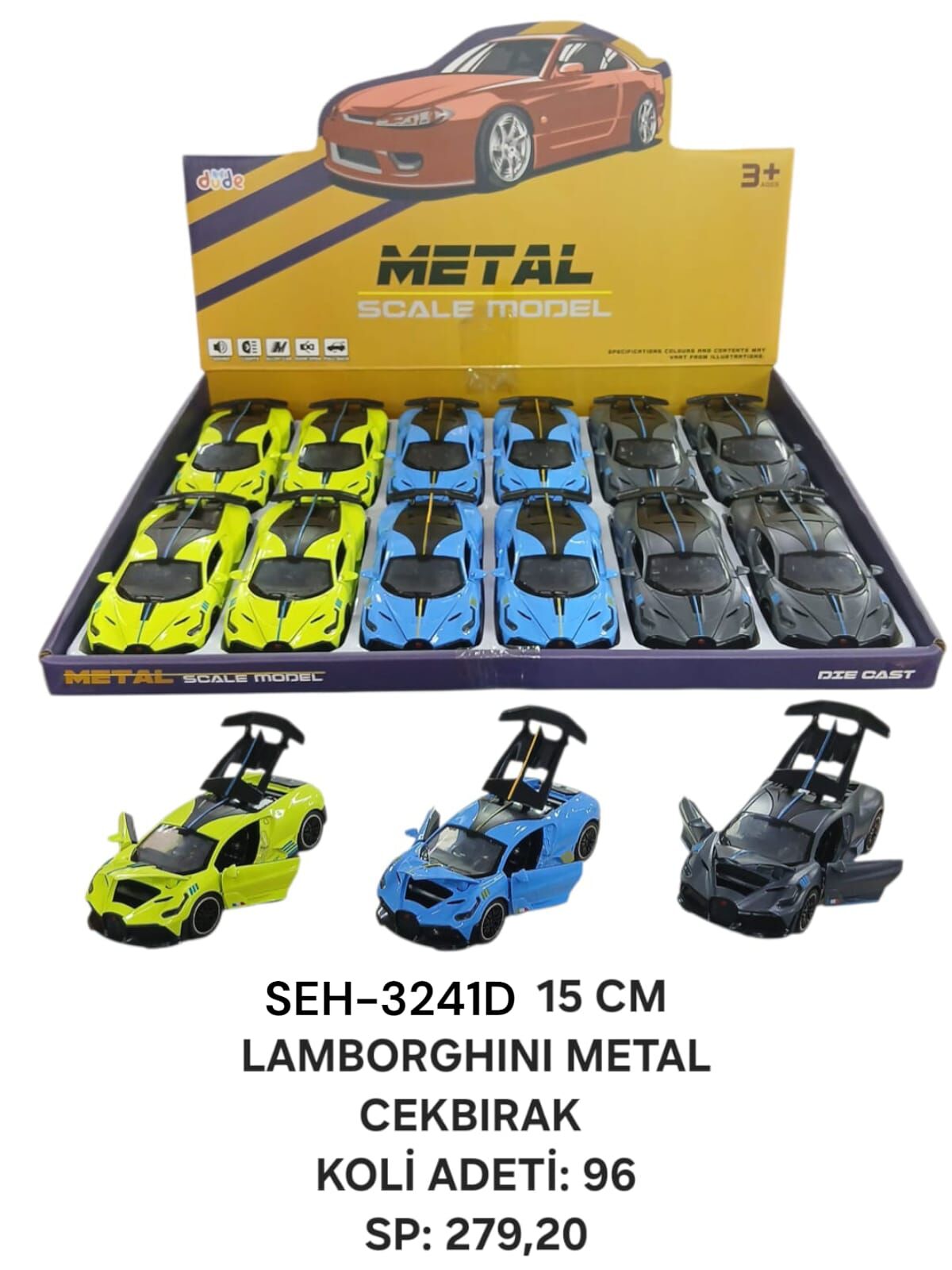 SEH-3241D 15 CM LAMBORGHINI METAL CEKBIRAK 96