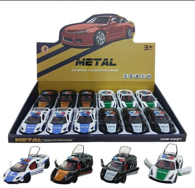 SEH-3651D-1 12 CM METAL 3 YAYLI KAPILI SPOR ARABA 144