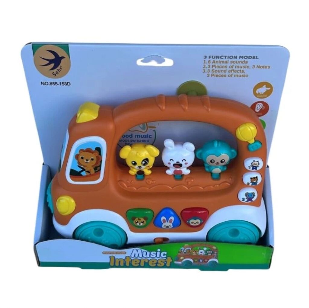 SEH-855-158D PILLI MUZIKLI HAYVAN OTOBUSU 24