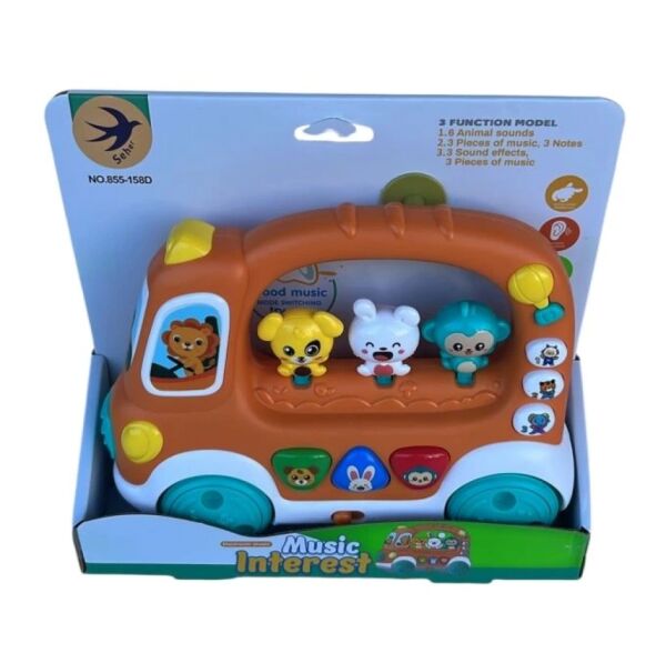SEH-855-158D PILLI MUZIKLI HAYVAN OTOBUSU 24