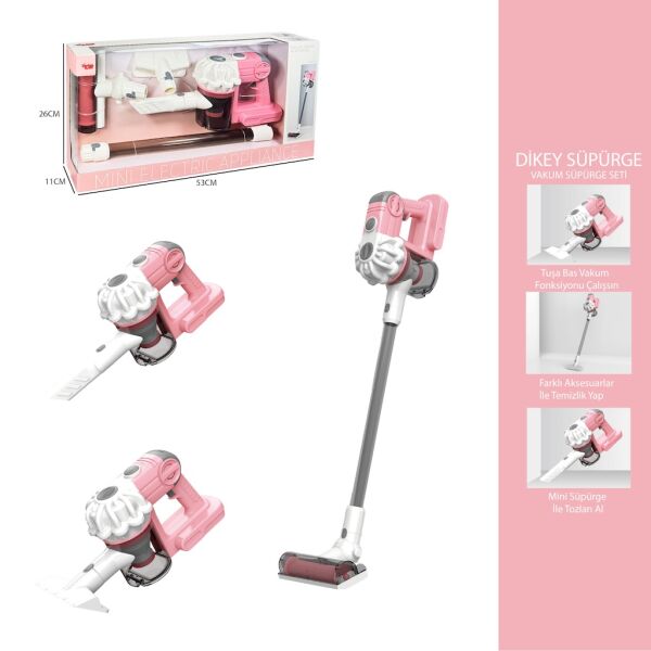 VAR-LS8803C DIKEY ELEKT SUPURGESI PEMBE EKRANLI 8