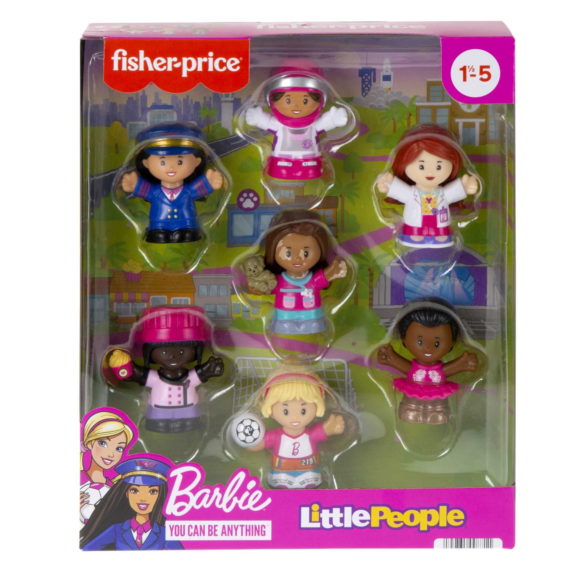 MATE-HCF58 LITTLE PEOPLE BARBIE FIGURLERI 4