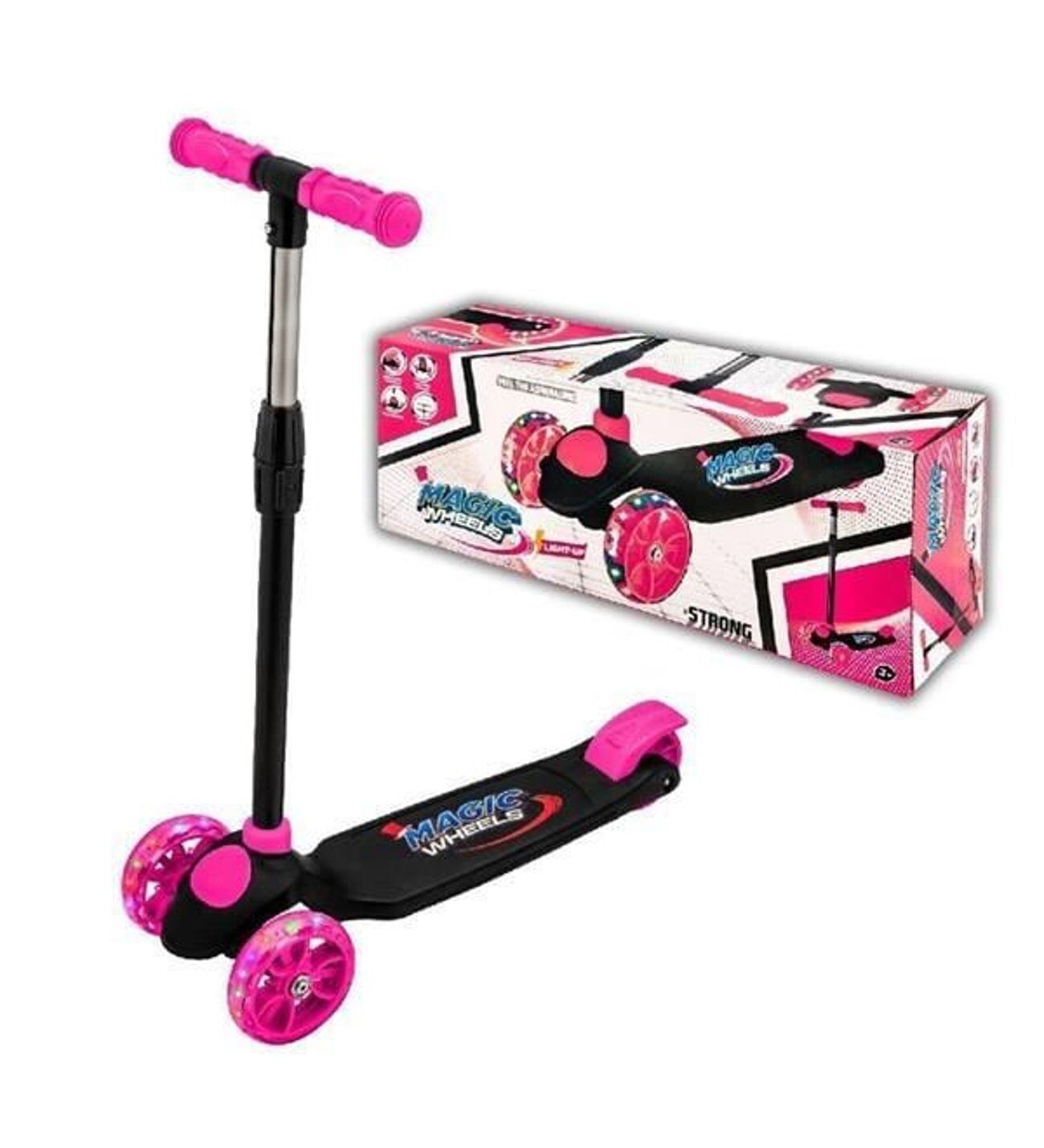 BEREN-2232 ISIKLI SCOOTER PEMBE 8