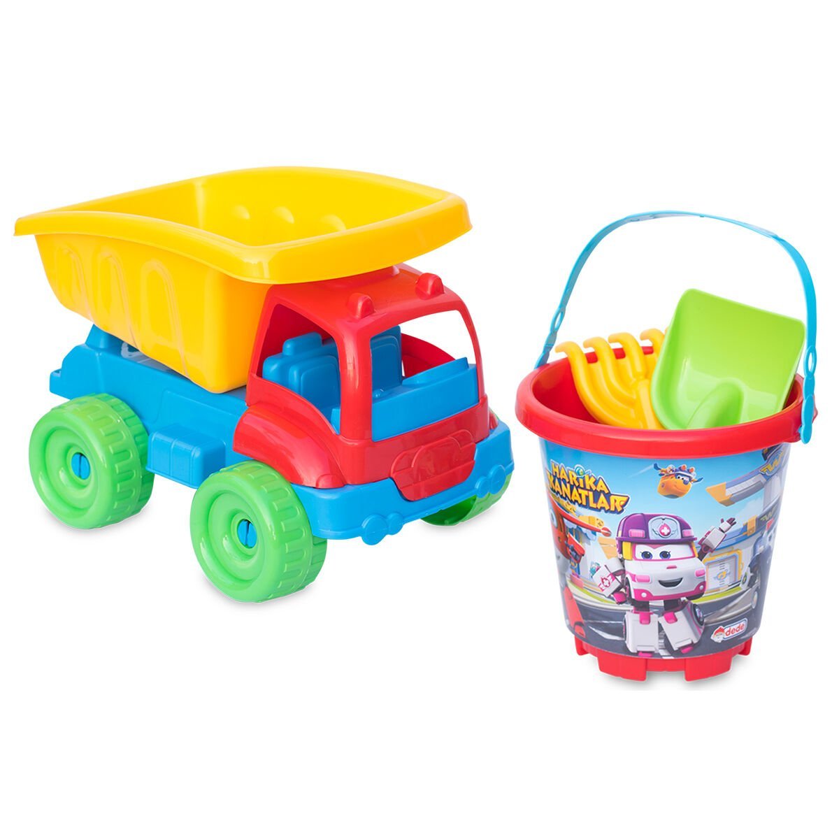 FEN-03518 HARIKA KANATLAR BUYUK KAMYON PLAJ SET 12