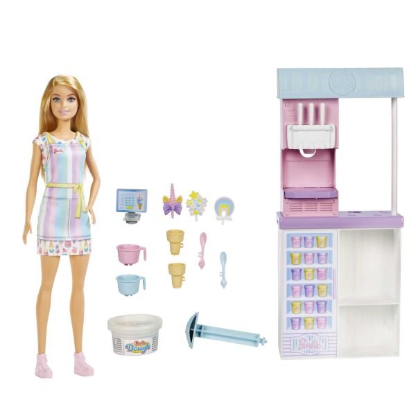 MATE-HCN46 BARBIE DONDURMA DUKKANI OYUN SETI 6