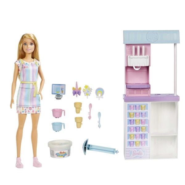 MATE-HCN46 BARBIE DONDURMA DUKKANI OYUN SETI 6