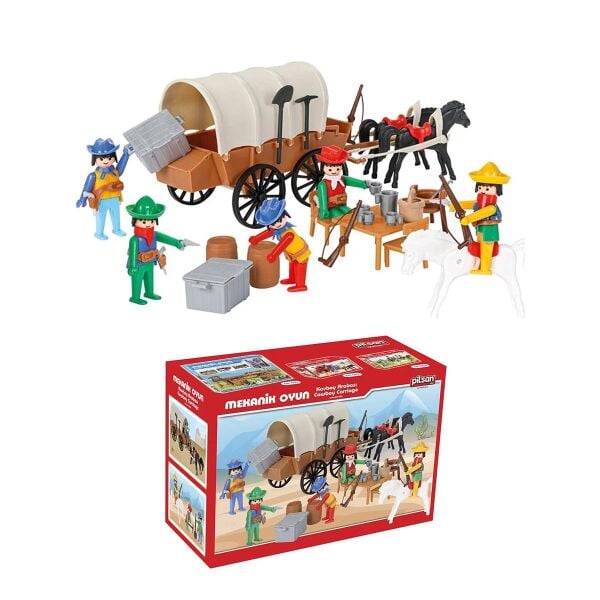 PLS-04-003 MINI MEKANIK SERISI 3 KOVBOY ARABASI 6