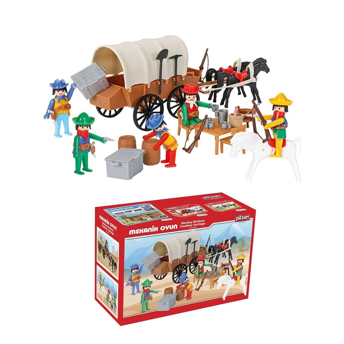 PLS-04-003 MINI MEKANIK SERISI 3 KOVBOY ARABASI 6