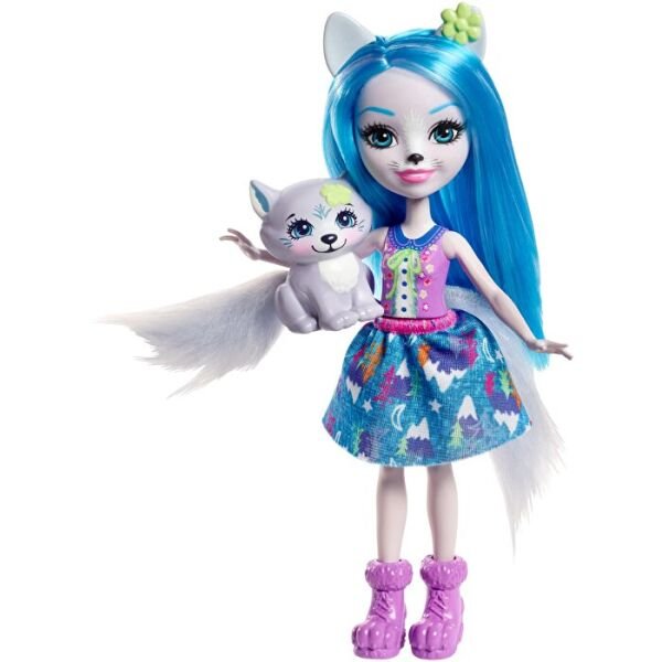 MATE-FRH40 ENCHANTIMALS  WINSLEY WOLF DOLL TROOPER FIGURE 8