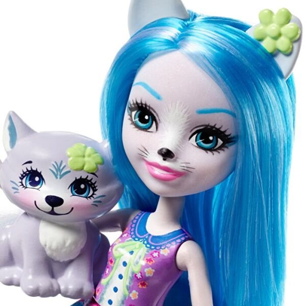 MATE-FRH40 ENCHANTIMALS  WINSLEY WOLF DOLL TROOPER FIGURE 8