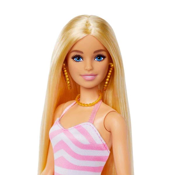 MATE-HPL73 BARBIE  PLAJ GUNU OYUN SETI BARBIE  4