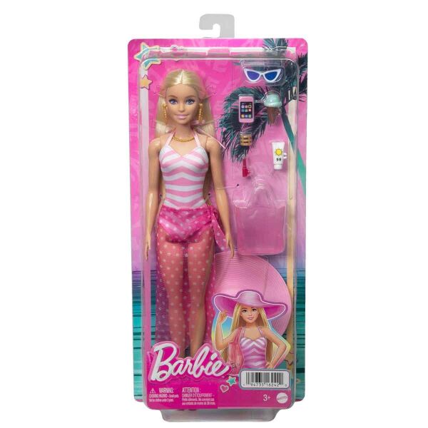MATE-HPL73 BARBIE  PLAJ GUNU OYUN SETI BARBIE  4