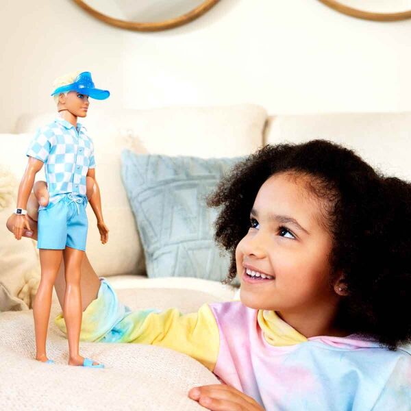 MATE-HPL74 BARBIE  PLAJ GUNU OYUN SETI KEN  4