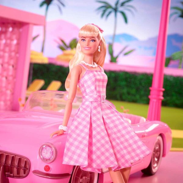 MATE-HPJ96 BARBIE PEMBE ELBISELI BEBEK 3