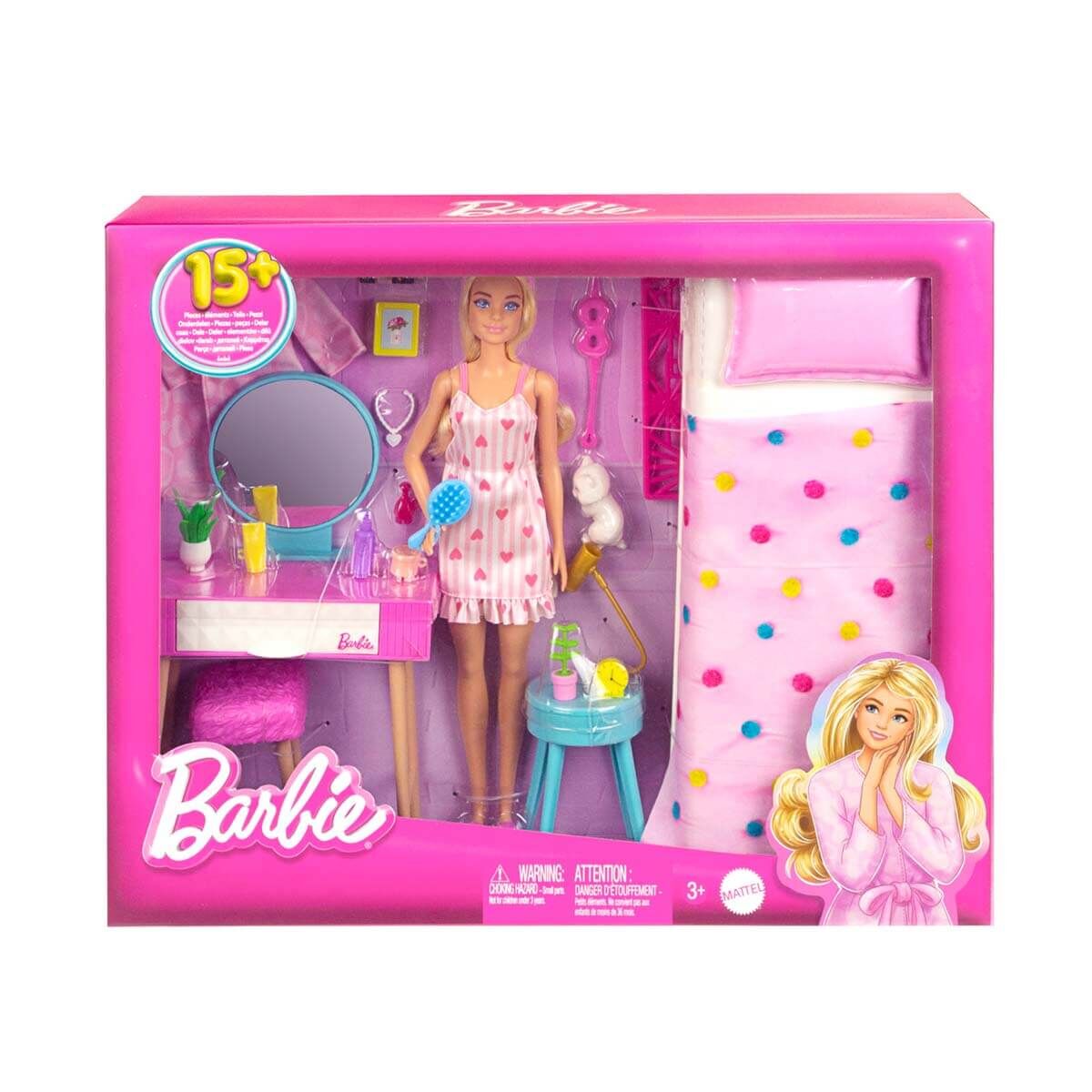 MATE-HPT55 BARBIE NIN YATAK ODASI OYUN SETI 2