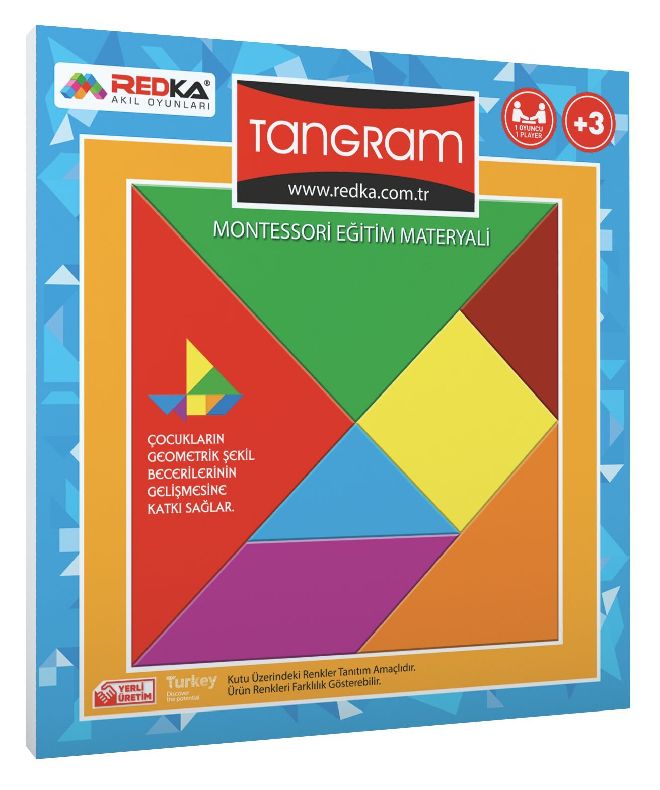 RED-5144 AHSAP RENKLI TANGRAM 48