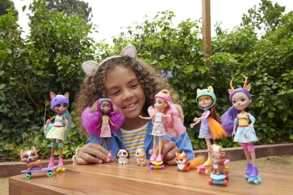 MATE-HHC19 ENCHANTIMALS SEHIR BEBEKLERI BESLI PAKET 4