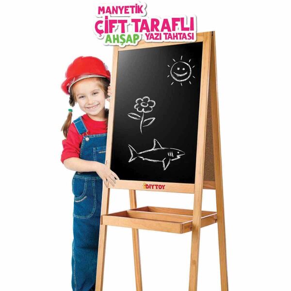 TABA-2250 2195 AYAKLI MANYETIK CIFT TARAFLI YAZI TAHTASI 60