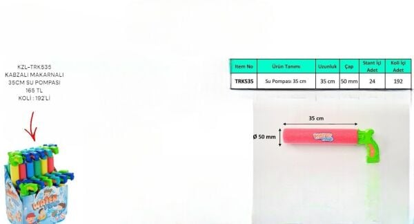 KZL-TRK535 KABZALI MAKARNALI 35CM SU POMPASI STAND 24  K 192