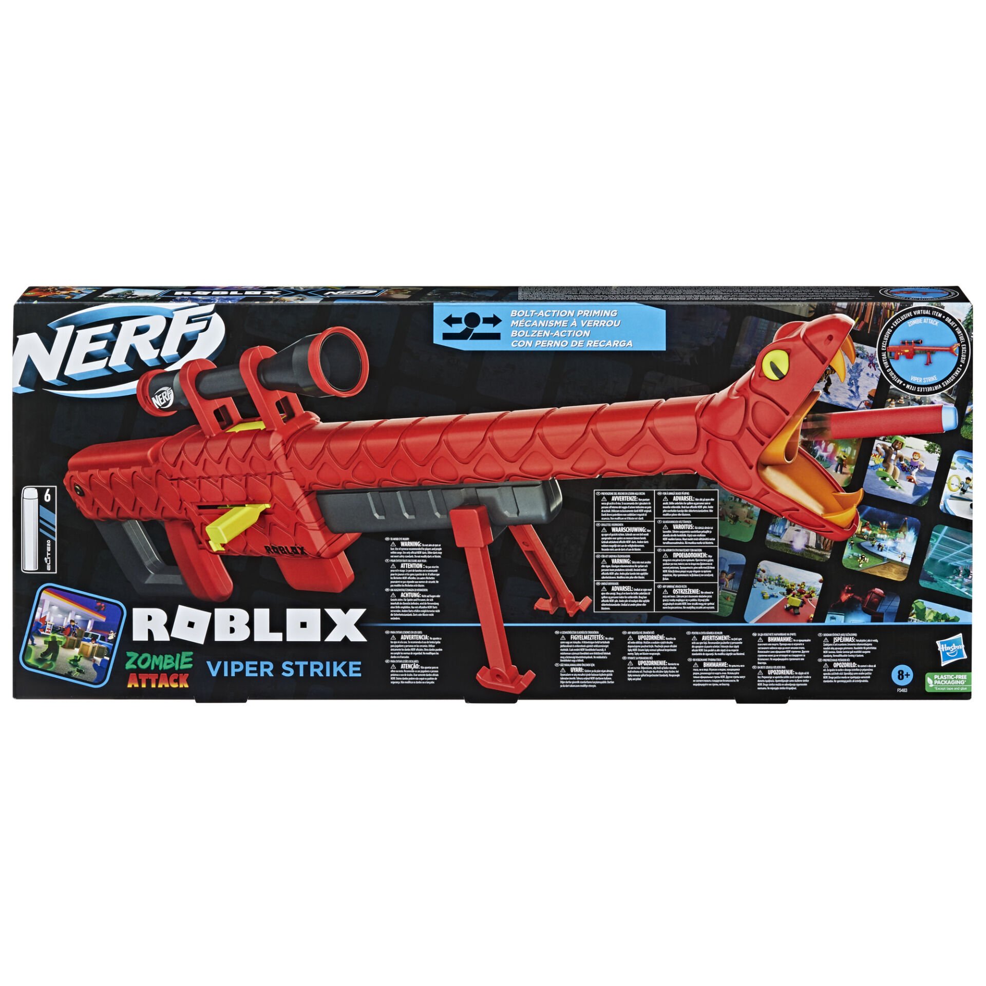INT-F5483 NERF ROBLOX ZOMBIE ATTACK VIPER STRIKE 4