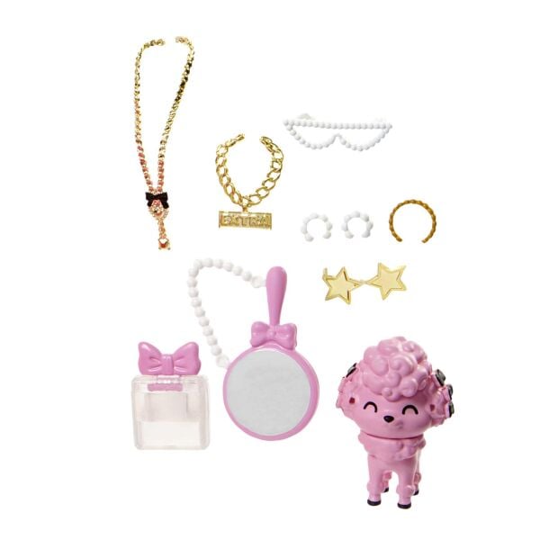 MATE-HHN12 BARBIE EXTRA FANCY PEMBE KOSTUMLU BEBEK 4