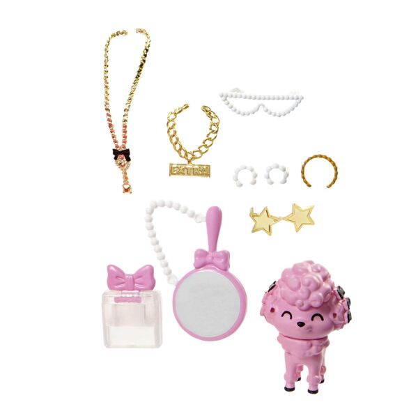 MATE-HHN12 BARBIE EXTRA FANCY PEMBE KOSTUMLU BEBEK 4