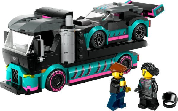 ADOL-LSC60406 RACE CAR W CAR CARRIER TRUCK 4