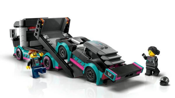 ADOL-LSC60406 RACE CAR W CAR CARRIER TRUCK 4