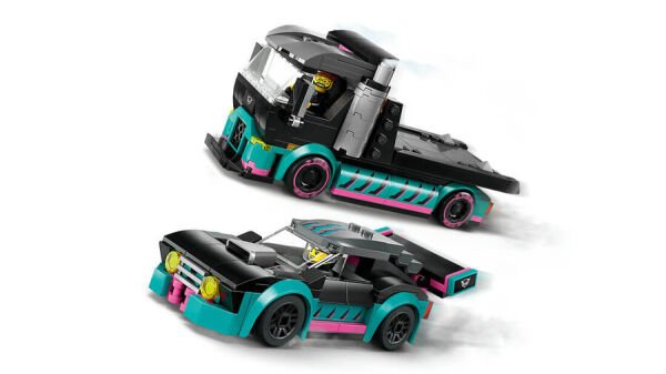 ADOL-LSC60406 RACE CAR W CAR CARRIER TRUCK 4