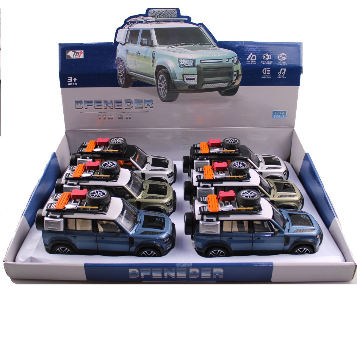 KZL-0783-346 RANGE ROVER  1:24 ISIKLI SESLI 6LI BOX  - 24