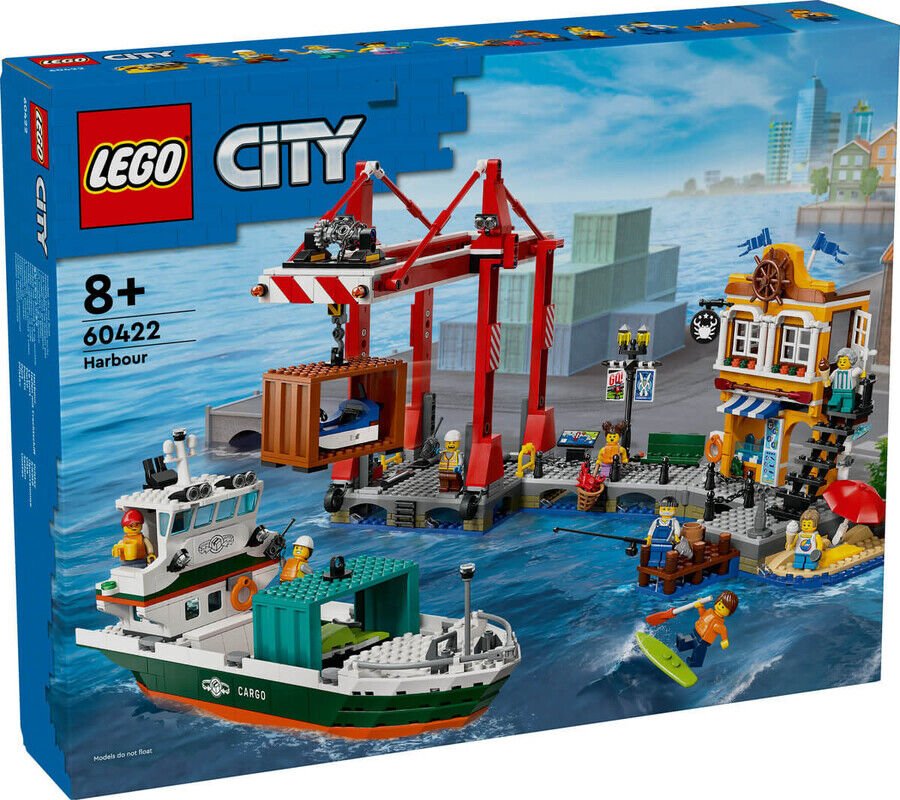 ADOL-LSC60422 SEASIDE HARBOR W CARGO SHIP 3