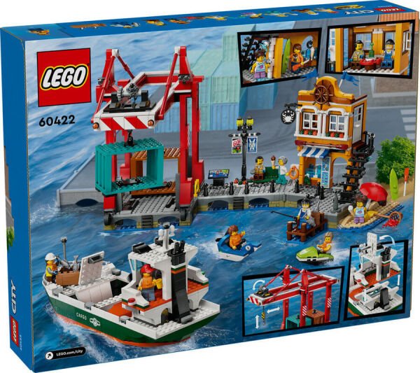ADOL-LSC60422 SEASIDE HARBOR W CARGO SHIP 3