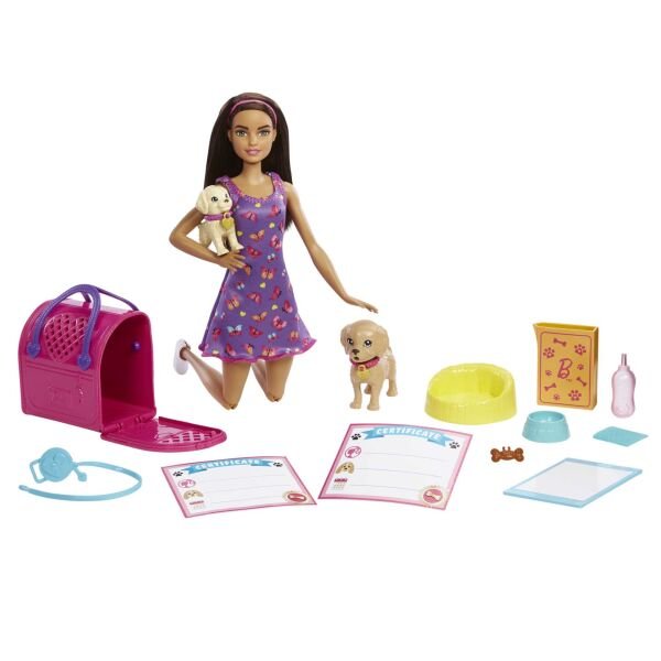 MATE-HKD86 BARBIE VE KOPEKCIKLERI OYUN SETI 4