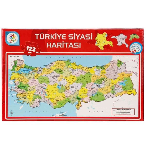 UTKU-LCSH002 SIYASI HARITA KUTU PUZZLE 24