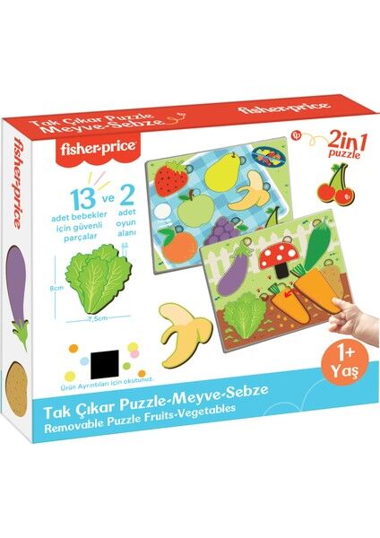 TABA-DIY-FP2793 TAK CIKAR PUZZLE MEYVE SEBZE 34