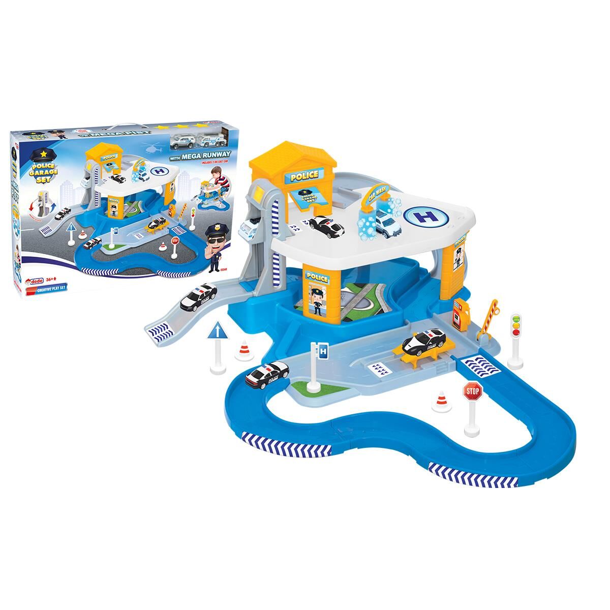 FEN-03348 POLIS GARAJ SET MEGA PIST 8