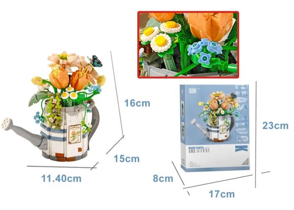 VGN-LZ1936 LOZ SULAMA KOVASI SAKSILARI VE CICEKLER 973 PRC  BLOCK OYUNCAK 24