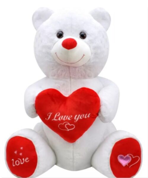 SLY-1028-B SEVIMLI AYI 80 CM BEYAZ 10