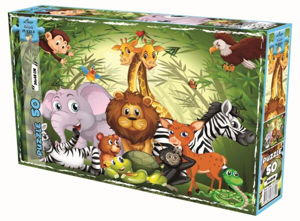 UTKU-LC7339 HAYVANLAR 50 PARCA PUZZLE 24