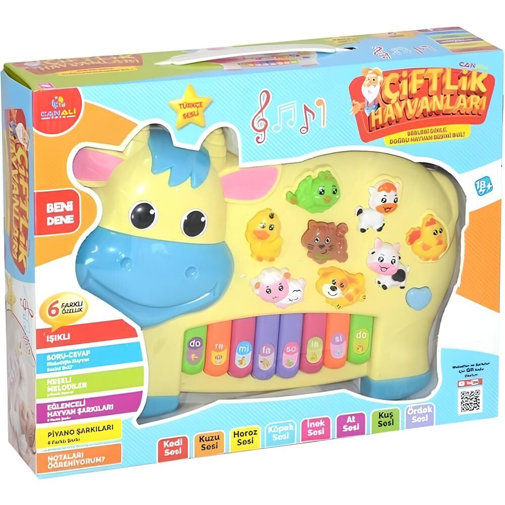 CNA-CNL2222 TURKCE HAYVAN SESLI PIYANO INEK 24