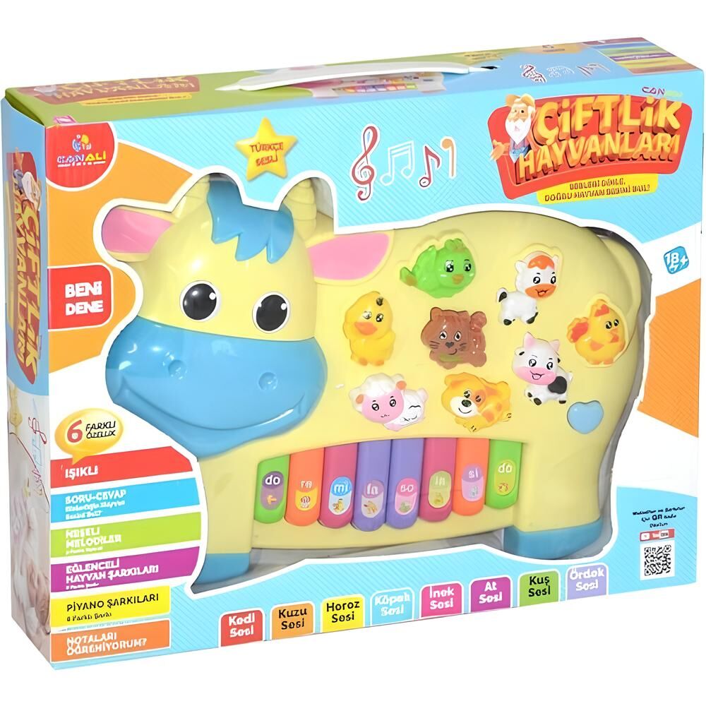 CNA-CNL2222 TURKCE HAYVAN SESLI PIYANO INEK 24