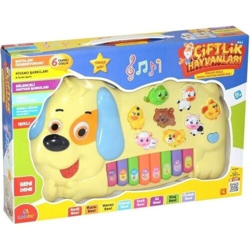 CNA-CNL2223 TURKCE HAYVAN SESLI PIYANO KOPEK 24